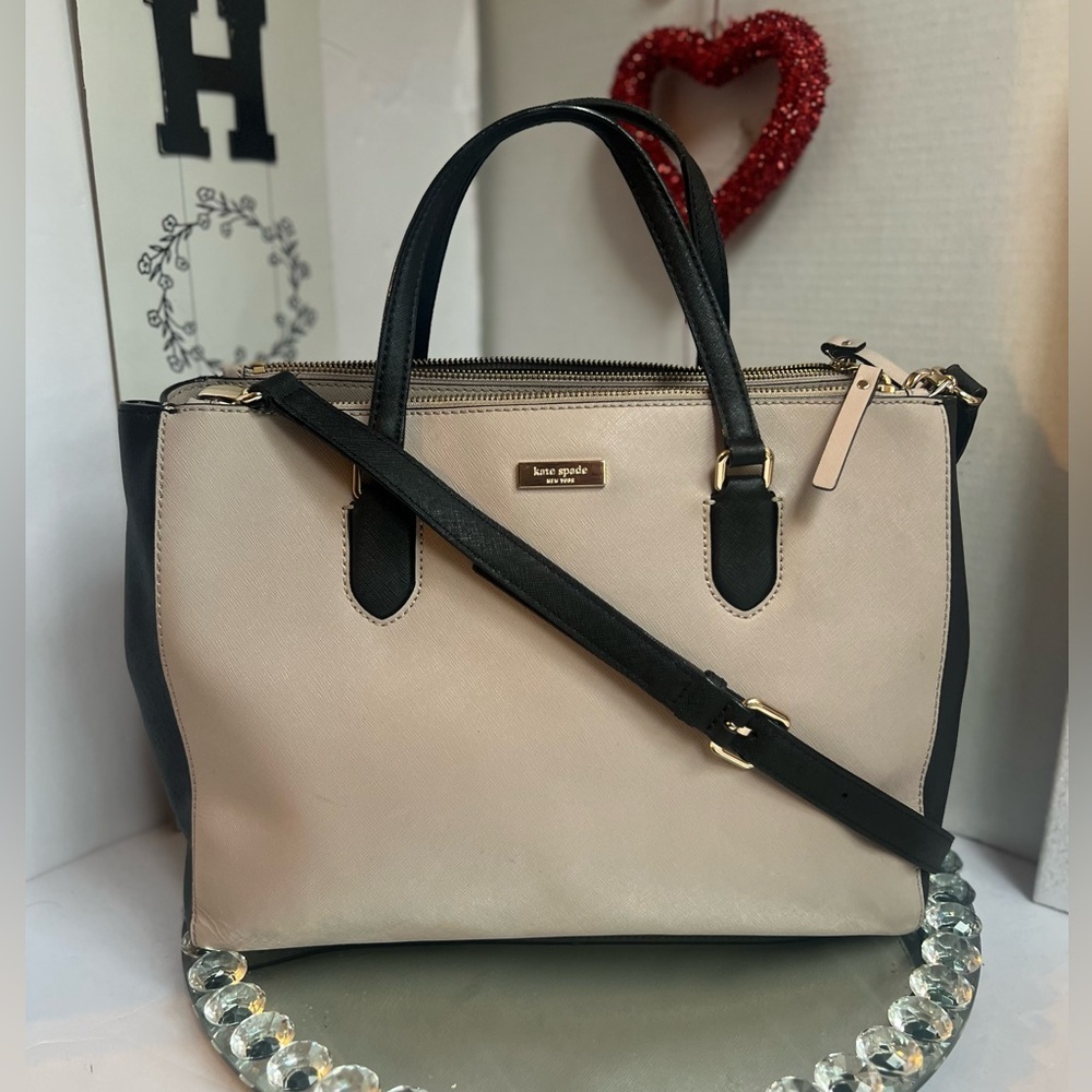 Kate Spade Black and Cream Satchel shoulder bag - Picture 4 of 16